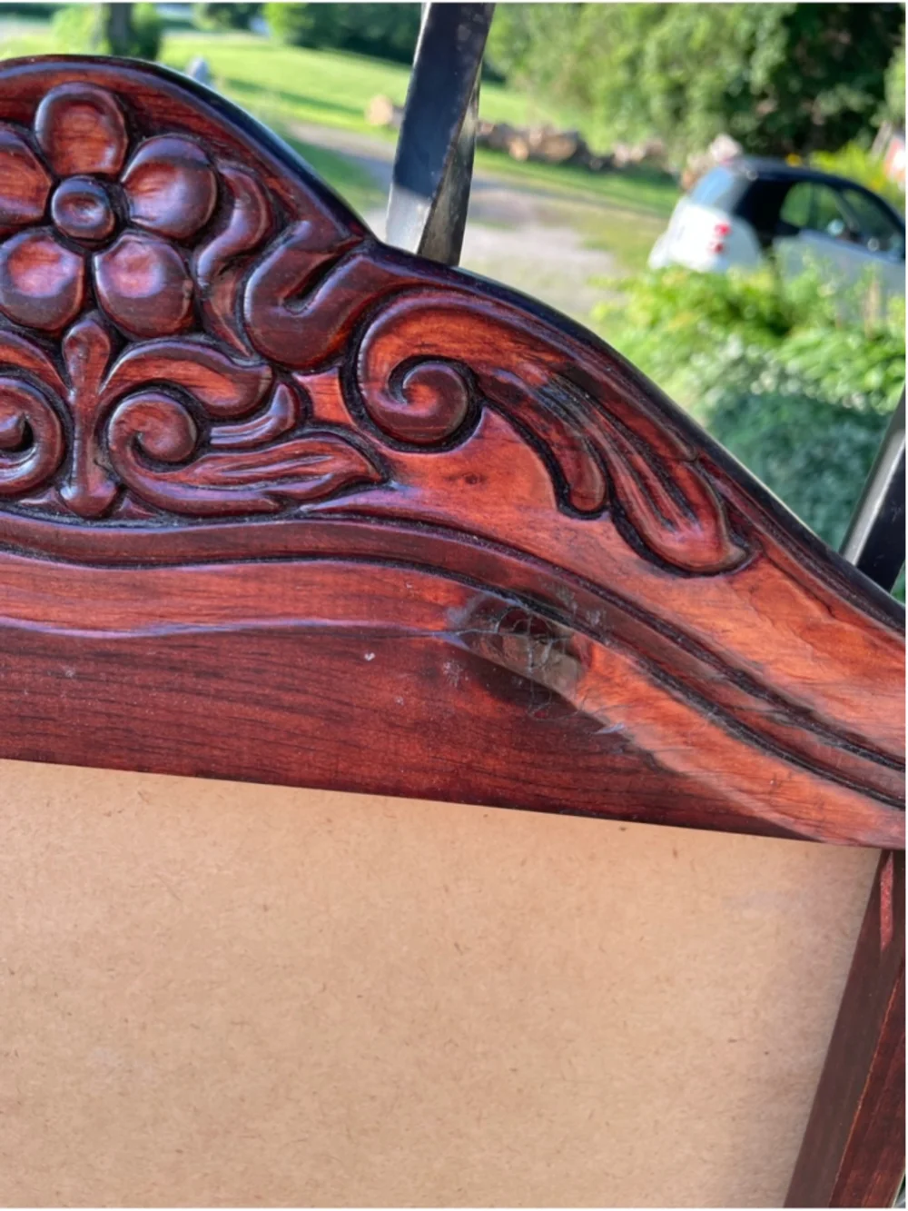 Vintage elegant carved
